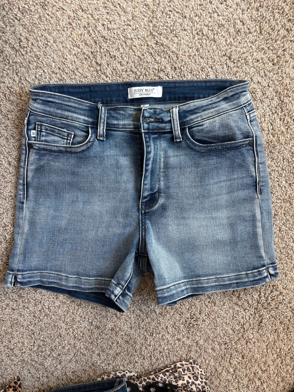 Judy Blue Light-Mid Wash Denim Shorts